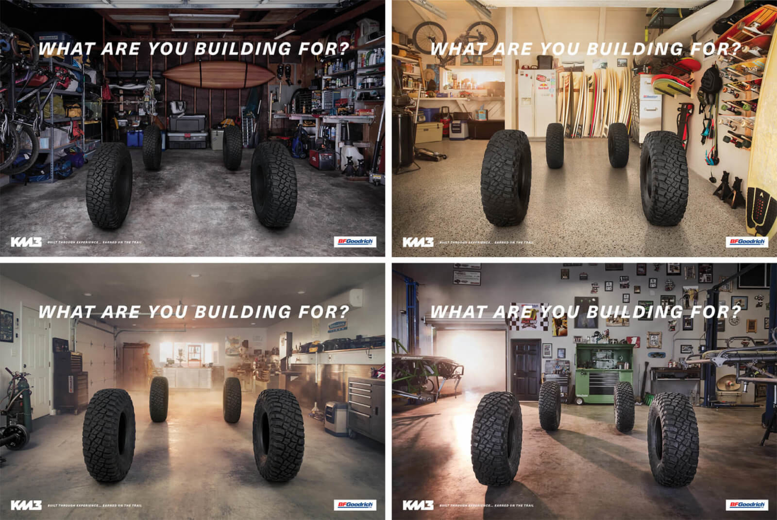 BFGoodrich KM3 — What Are You Building For? print campaign