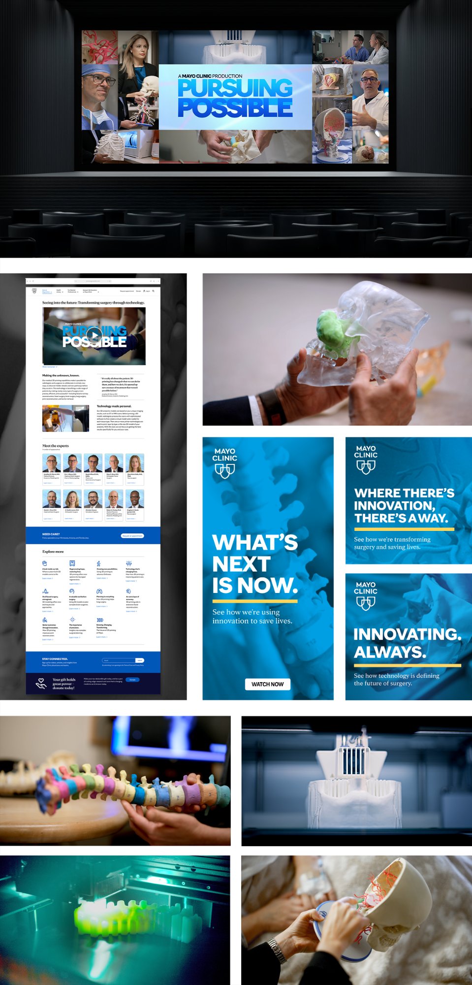 Pursuing Possible — digital ads, landing page, and photography direction